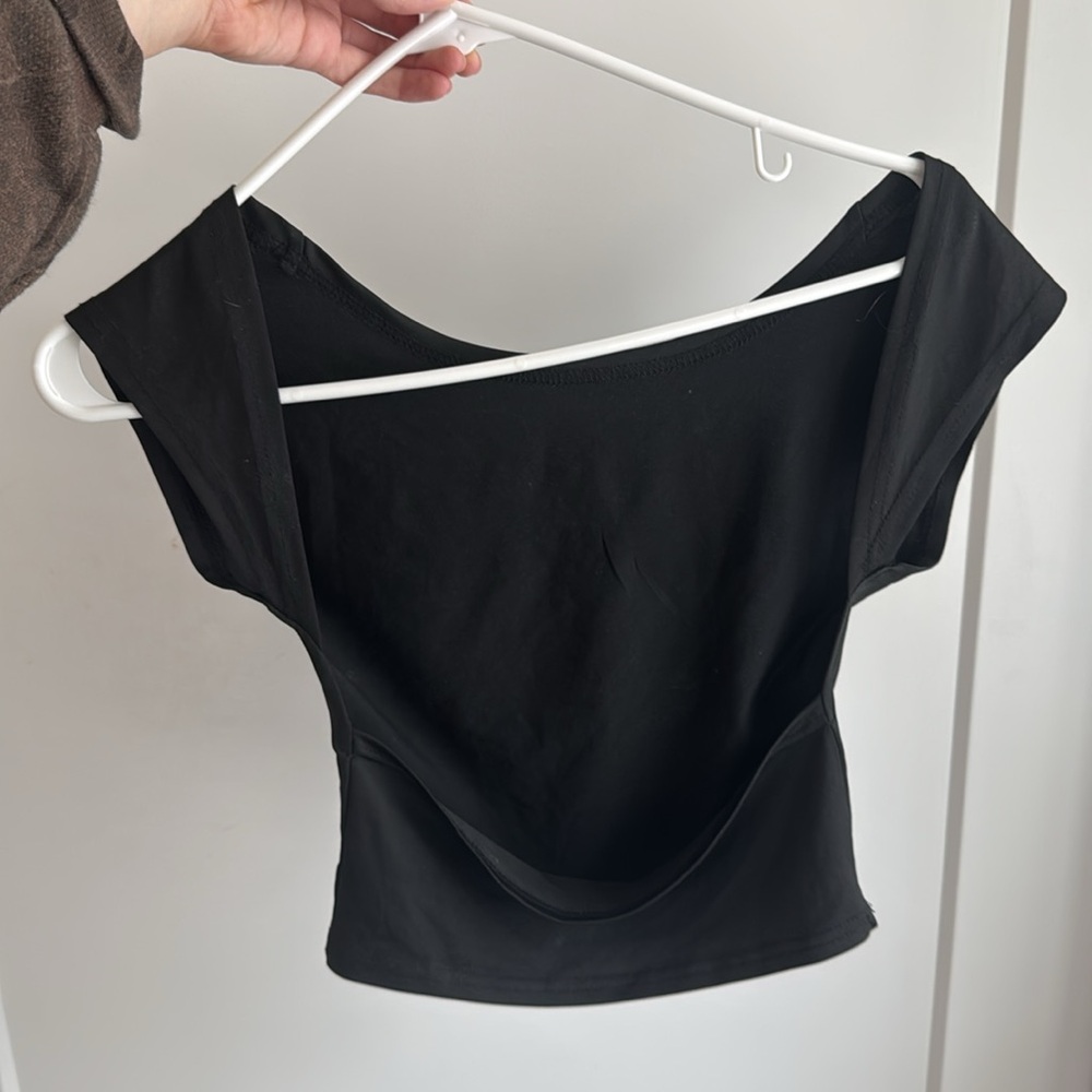 Black Open Back Top - Picture 7 of 7